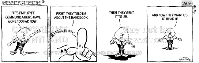 employee handbook cartoons 1969H