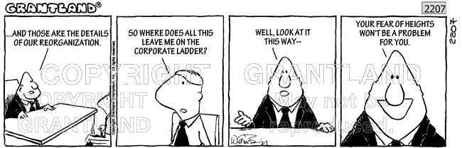 Company Reorganization Cartoon 